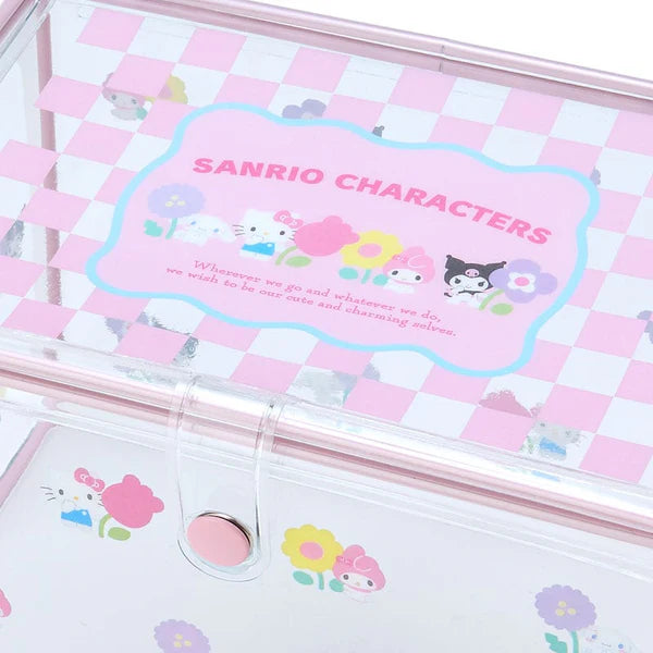 Sanrio Characters Pastel Check Storage Box