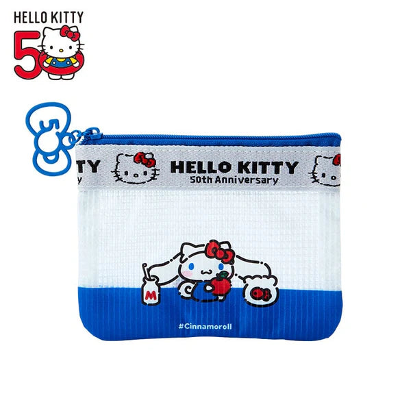 Sanrio Characters 50th Anniversary Hello, Everyone! Mini Flat Pouch