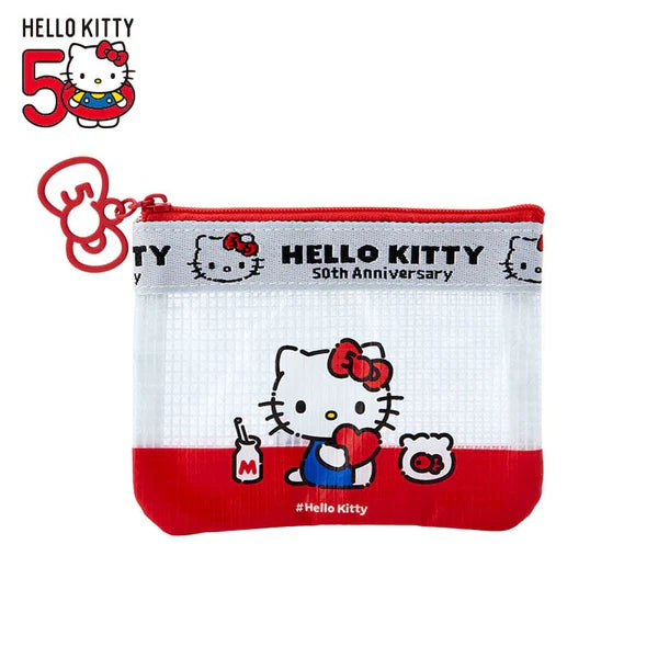 Sanrio Characters 50th Anniversary Hello, Everyone! Mini Flat Pouch