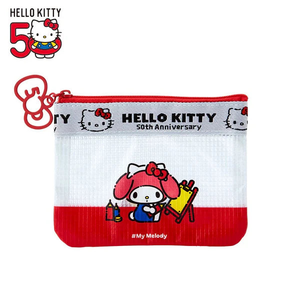 Sanrio Characters 50th Anniversary Hello, Everyone! Mini Flat Pouch