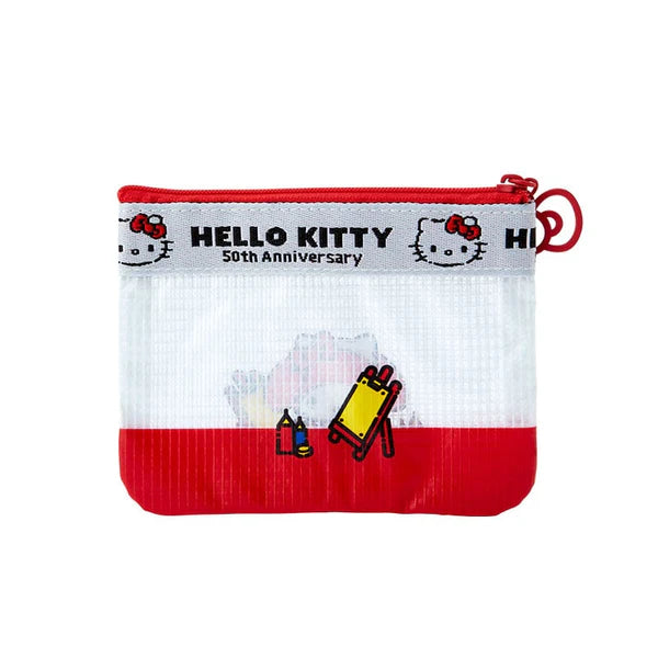 Sanrio Characters 50th Anniversary Hello, Everyone! Mini Flat Pouch