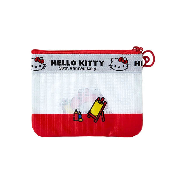 Sanrio Characters 50th Anniversary Hello, Everyone! Mini Flat Pouch