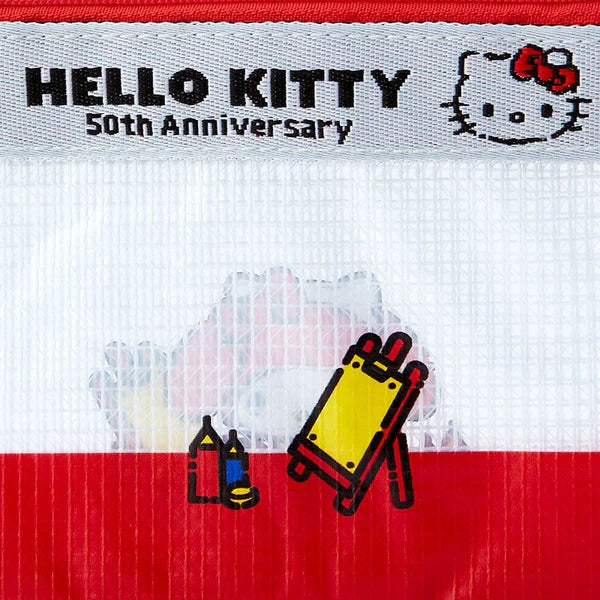 Sanrio Characters 50th Anniversary Hello, Everyone! Mini Flat Pouch