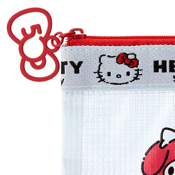 Sanrio Characters 50th Anniversary Hello, Everyone! Mini Flat Pouch