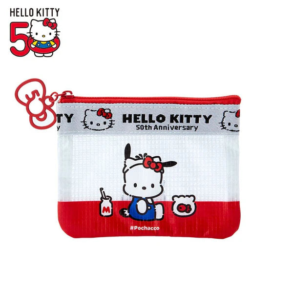 Sanrio Characters 50th Anniversary Hello, Everyone! Mini Flat Pouch