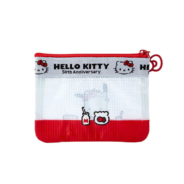 Sanrio Characters 50th Anniversary Hello, Everyone! Mini Flat Pouch