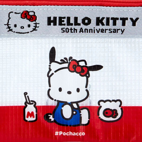 Sanrio Characters 50th Anniversary Hello, Everyone! Mini Flat Pouch