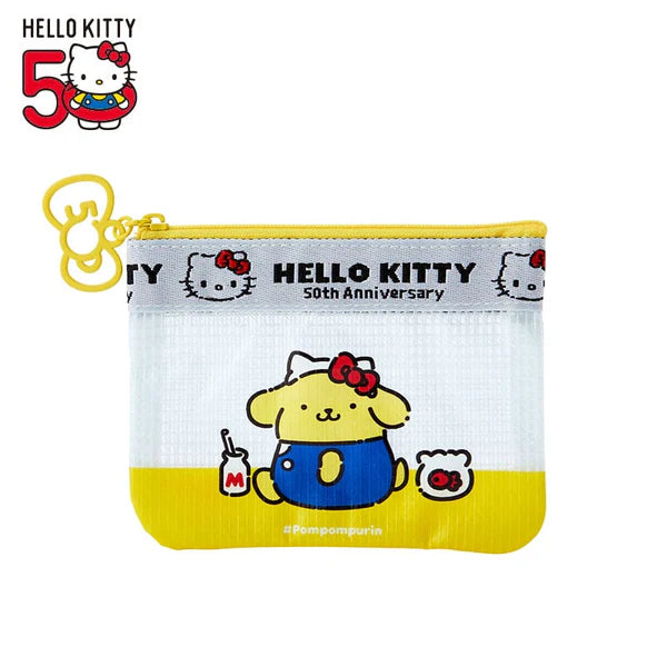 Sanrio Characters 50th Anniversary Hello, Everyone! Mini Flat Pouch