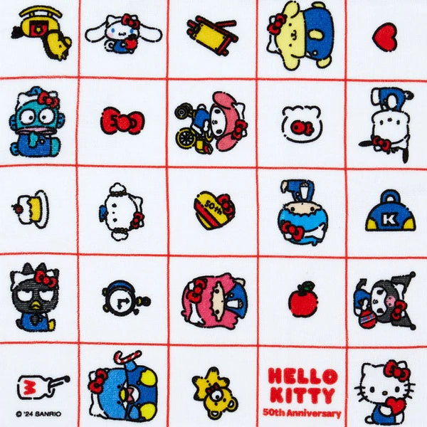 Sanrio Characters 50th Hello, Everyone! Wash Towel