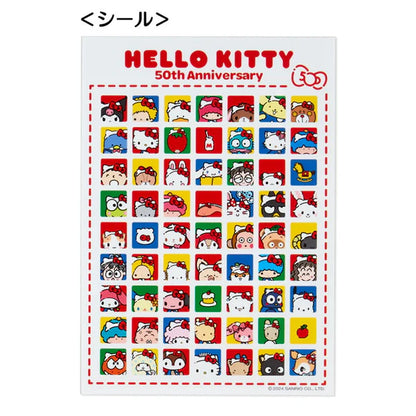 Sanrio Characters 50th Anniversary Hello, Everyone! File Folder & Sticker Set