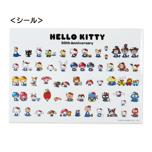 Sanrio Characters 50th Anniversary Hello, Everyone! File Folder & Sticker Set