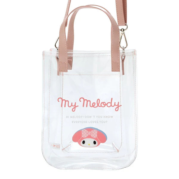 Sanrio Characters Clear 2-Way Mini Tote