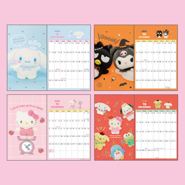 Sanrio Characters 2025 Postcard Desk Calendar