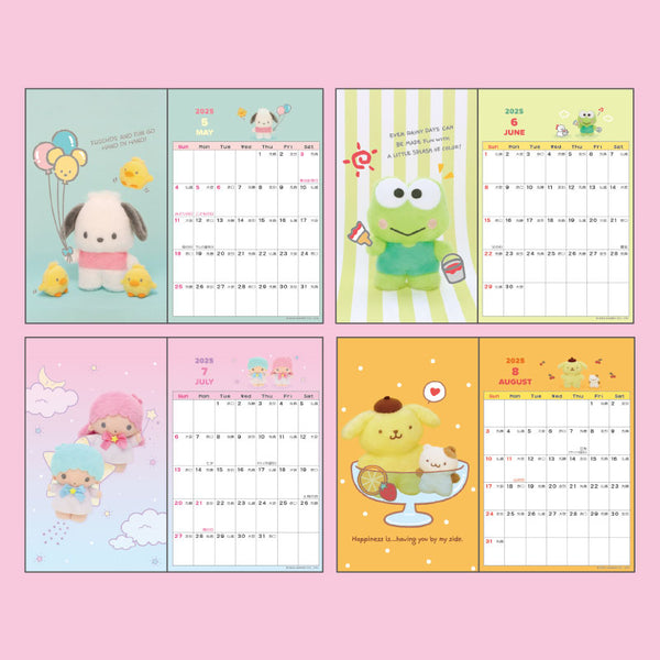 Sanrio Characters 2025 Postcard Desk Calendar