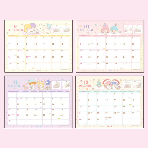 Little Twin Stars 2025 Desk Calendar