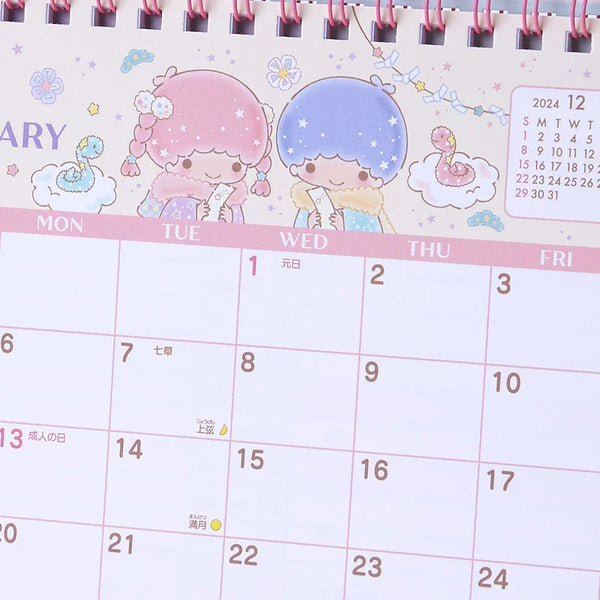 Little Twin Stars 2025 Desk Calendar