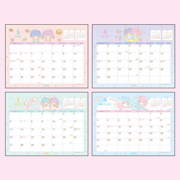 Little Twin Stars 2025 Desk Calendar