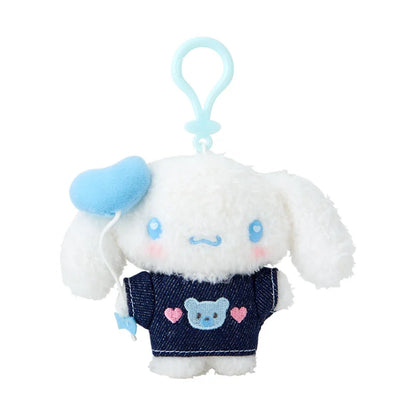 Cinnamoroll Denim Keychain with Mascot