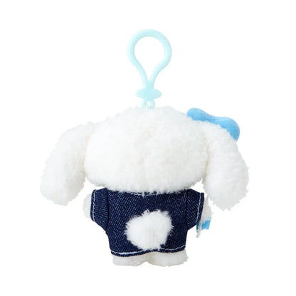 Cinnamoroll Denim Keychain with Mascot