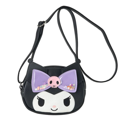 Kuromi Face Diecut Shoulder Bag