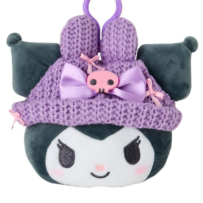 Kuromi Cozy Cap Mascot Clip Pouch