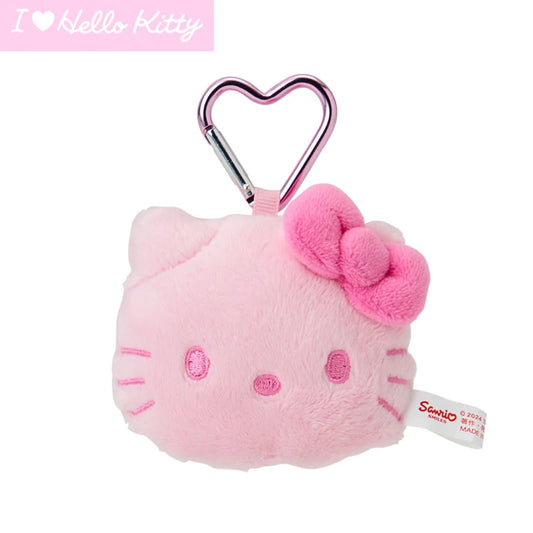 I Love Hello Kitty Pink Monochrome Mascot Plush Keychain