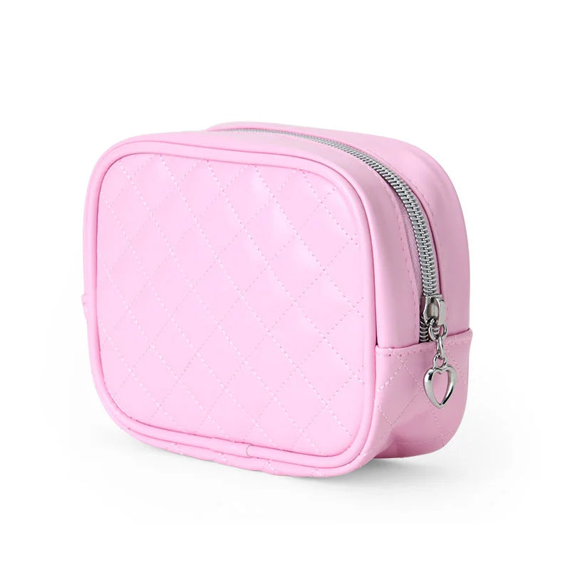 I Love Hello Kitty Pink Quilted Zipper Pouch