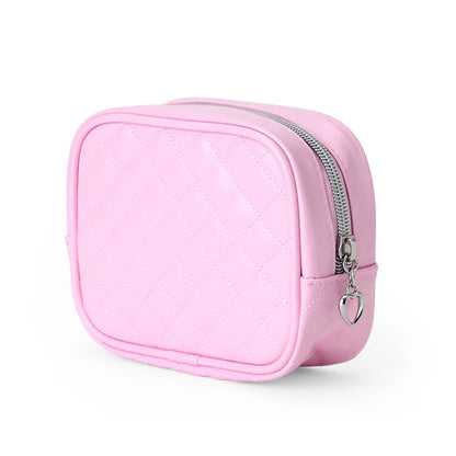 I Love Hello Kitty Pink Quilted Zipper Pouch