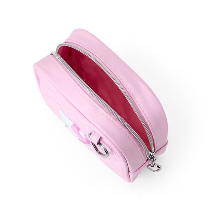 I Love Hello Kitty Pink Quilted Zipper Pouch