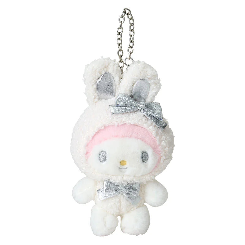 My Melody Snow Keychain with Mascot