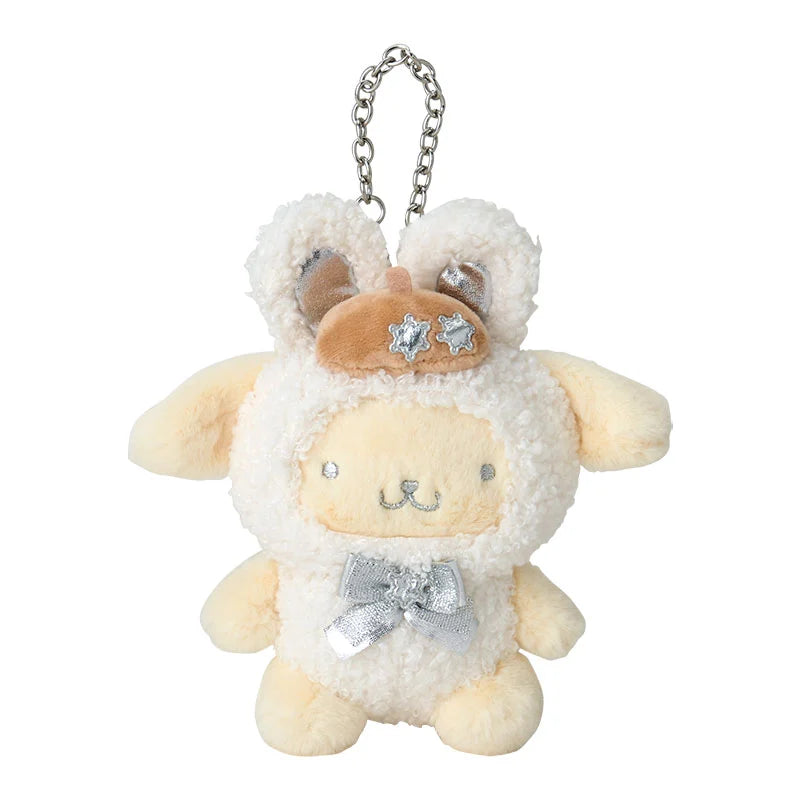 Pompompurin Snow Keychain with Mascot