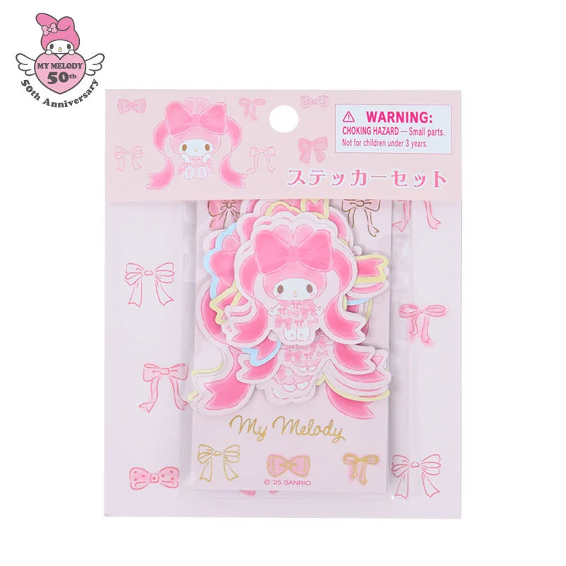 My Melody 50th Anniversary Ribbon Stickers