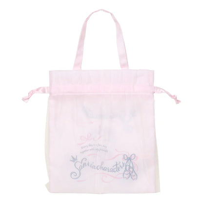 Sanrio Characters Mix White Cat Ballerina Drawstring Bag