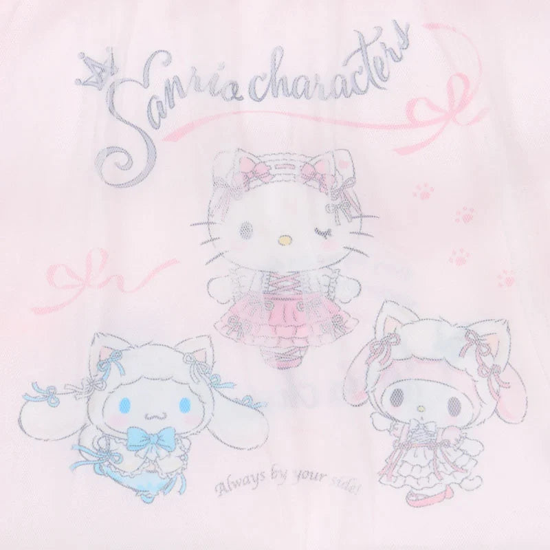 Sanrio Characters Mix White Cat Ballerina Drawstring Bag