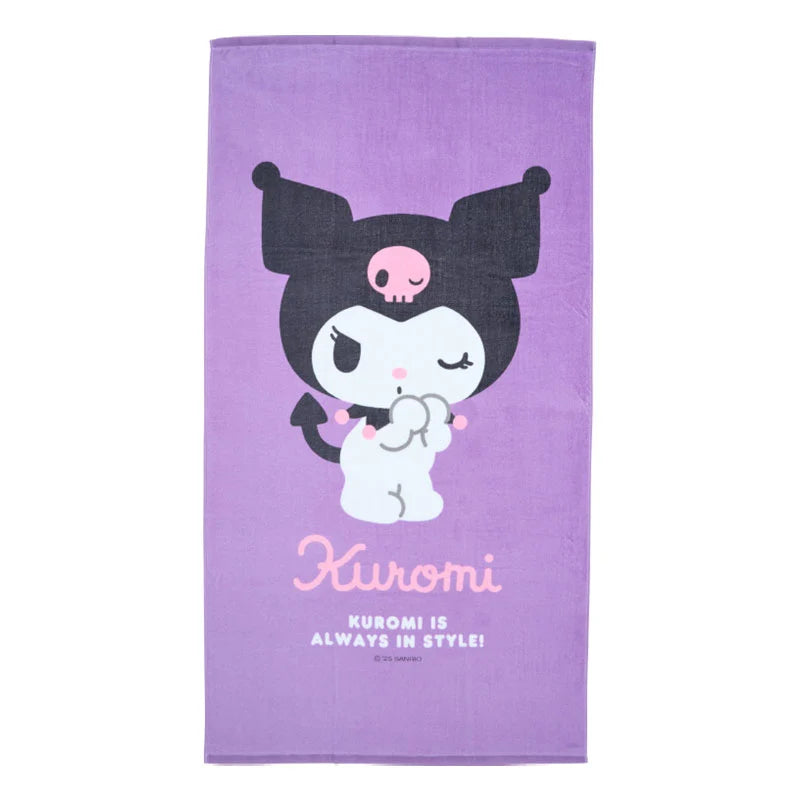 Kuromi Large Pose Towel