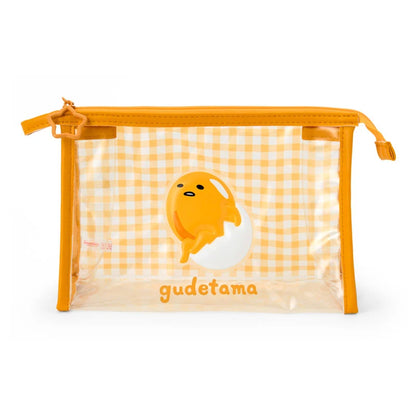 Gudetama Gingham PVC Pouch