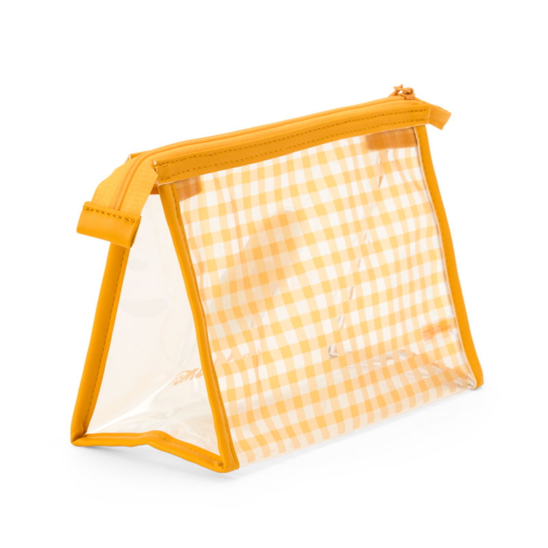 Gudetama Gingham PVC Pouch