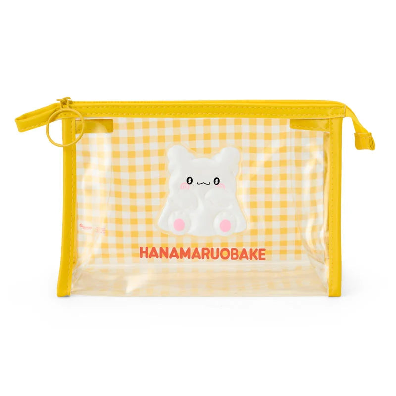 Hanamaruobake Gingham PVC Pouch