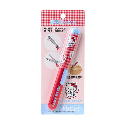 Hello Kitty Checkered Portable Scissors