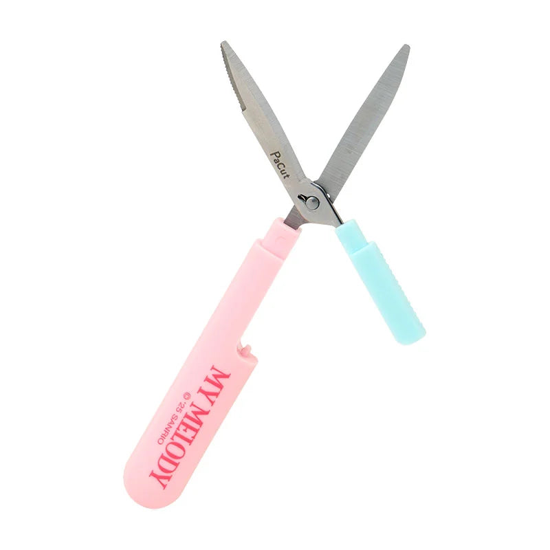 My Melody Checkered Portable Scissors