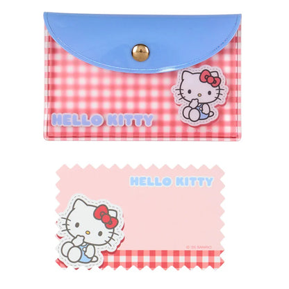 Hello Kitty Checkered Memo Pad in Case