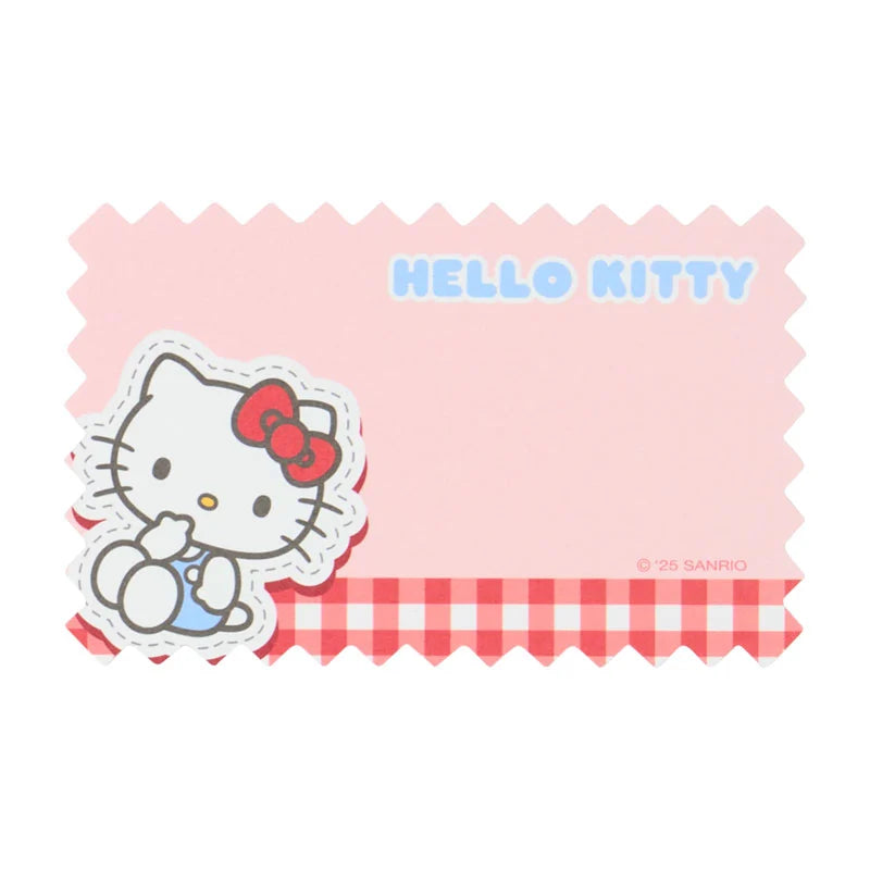 Hello Kitty Checkered Memo Pad in Case