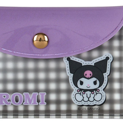 Kuromi Checkered Memo Pad in Case