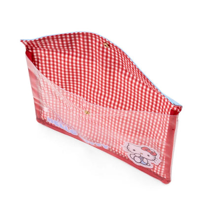 Hello Kitty Checkered PVC Flat Case