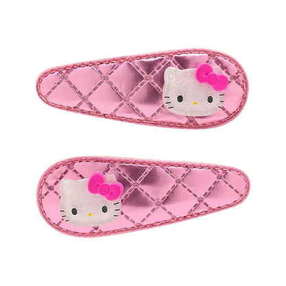 Hello Kitty Pink Metallic Hair Clip Set