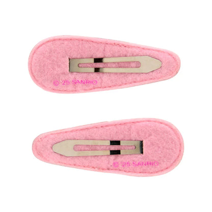 Hello Kitty Pink Metallic Hair Clip Set