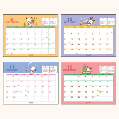 Pochacco 2026 Desk Calendar