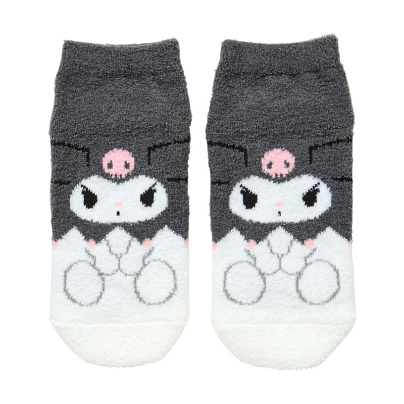 Kuromi Face Fluffy Socks