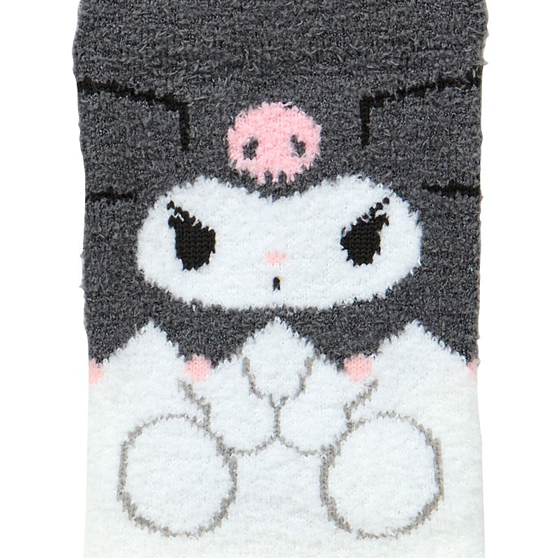 Kuromi Face Fluffy Socks