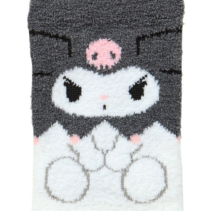 Kuromi Face Fluffy Socks